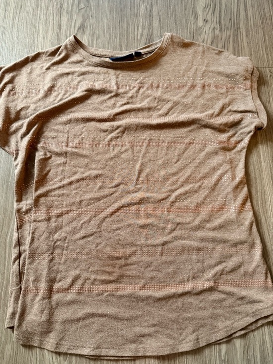 Apt. 9 Tops - Apt. 9 Short-Sleeve Knit Tee in Light Brown